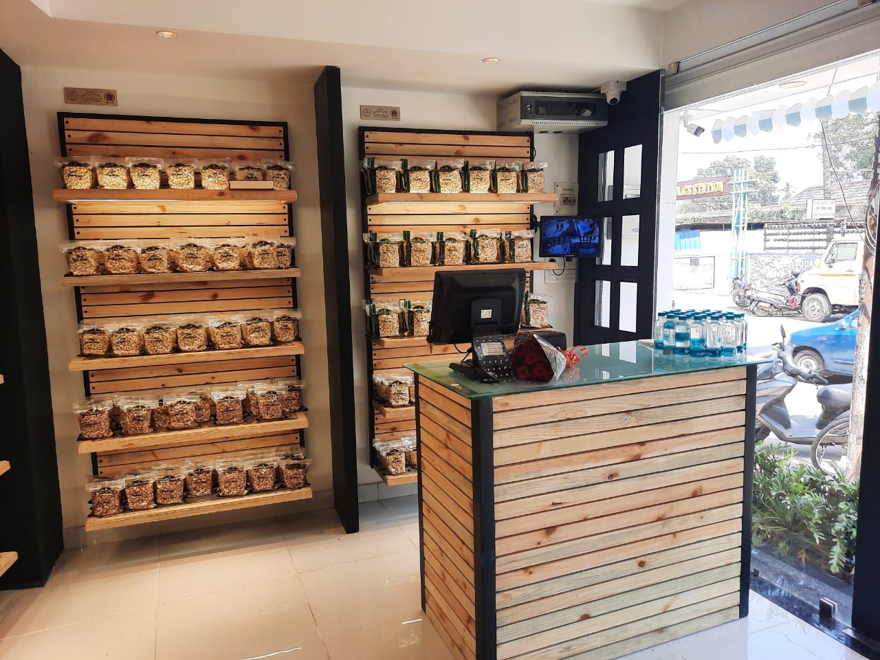 The Freshnuts boutique interior, full frame